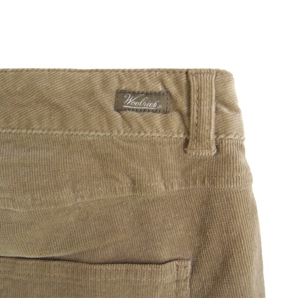 Woolrich Corduroy Strait Leg Pants Size 14 Tan Khaki Cotton Spandex Blend NWT - Picture 10 of 12